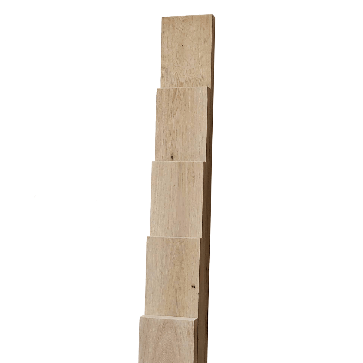 The Industrial L-shaped Shelf Brackets with Oak Shelf - 15 cm