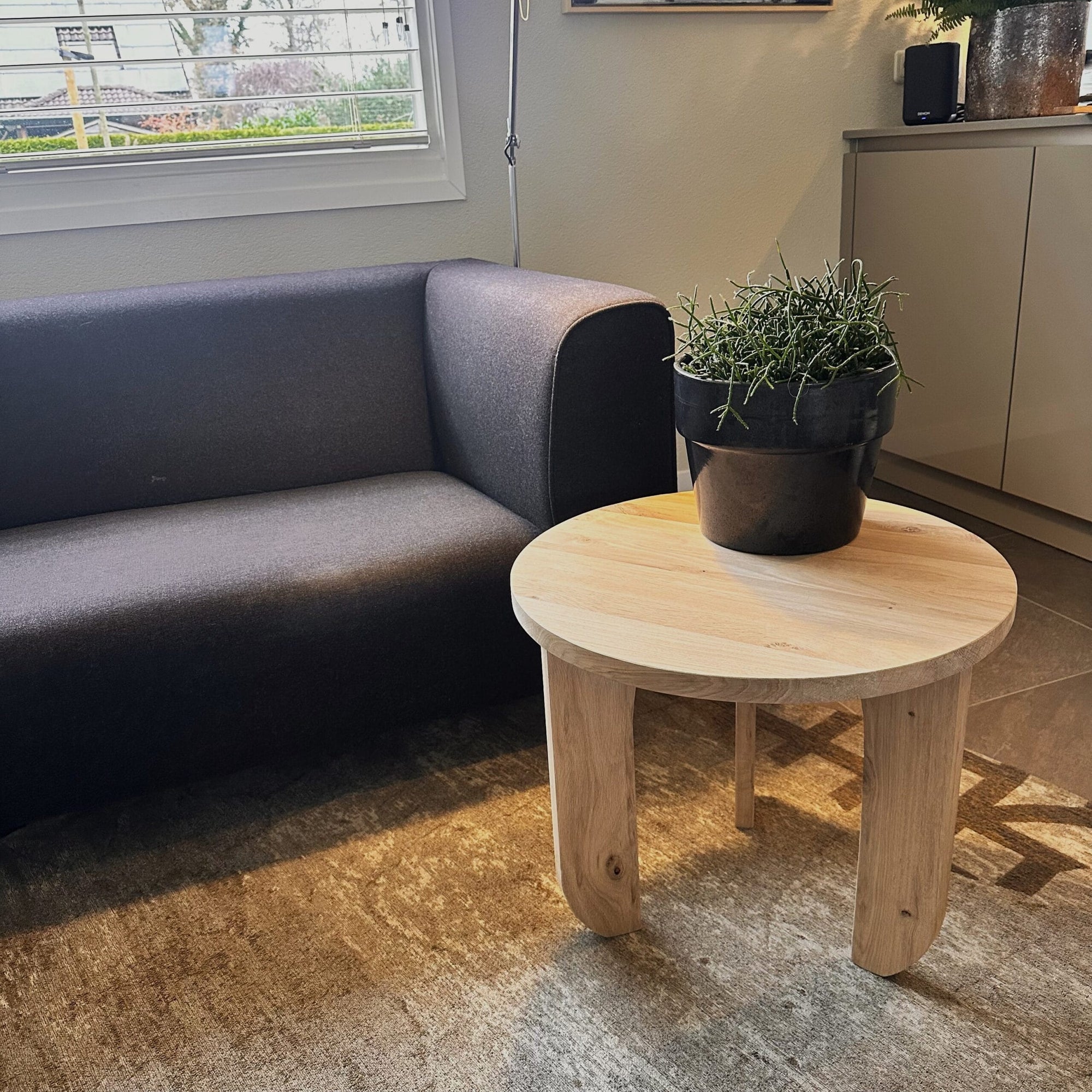 Mesa de café de roble Hetty - 55 cm