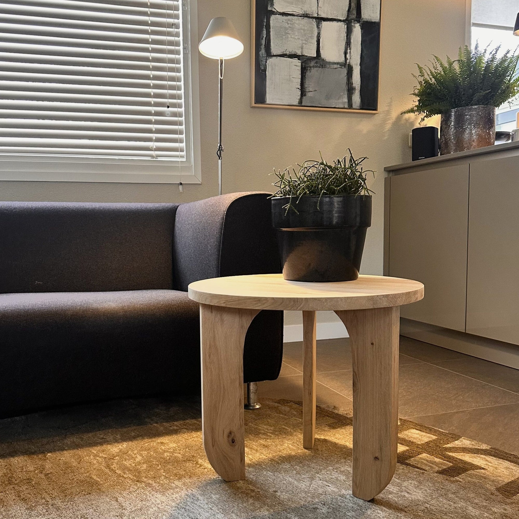 Mesa de café de roble Hetty - 55 cm