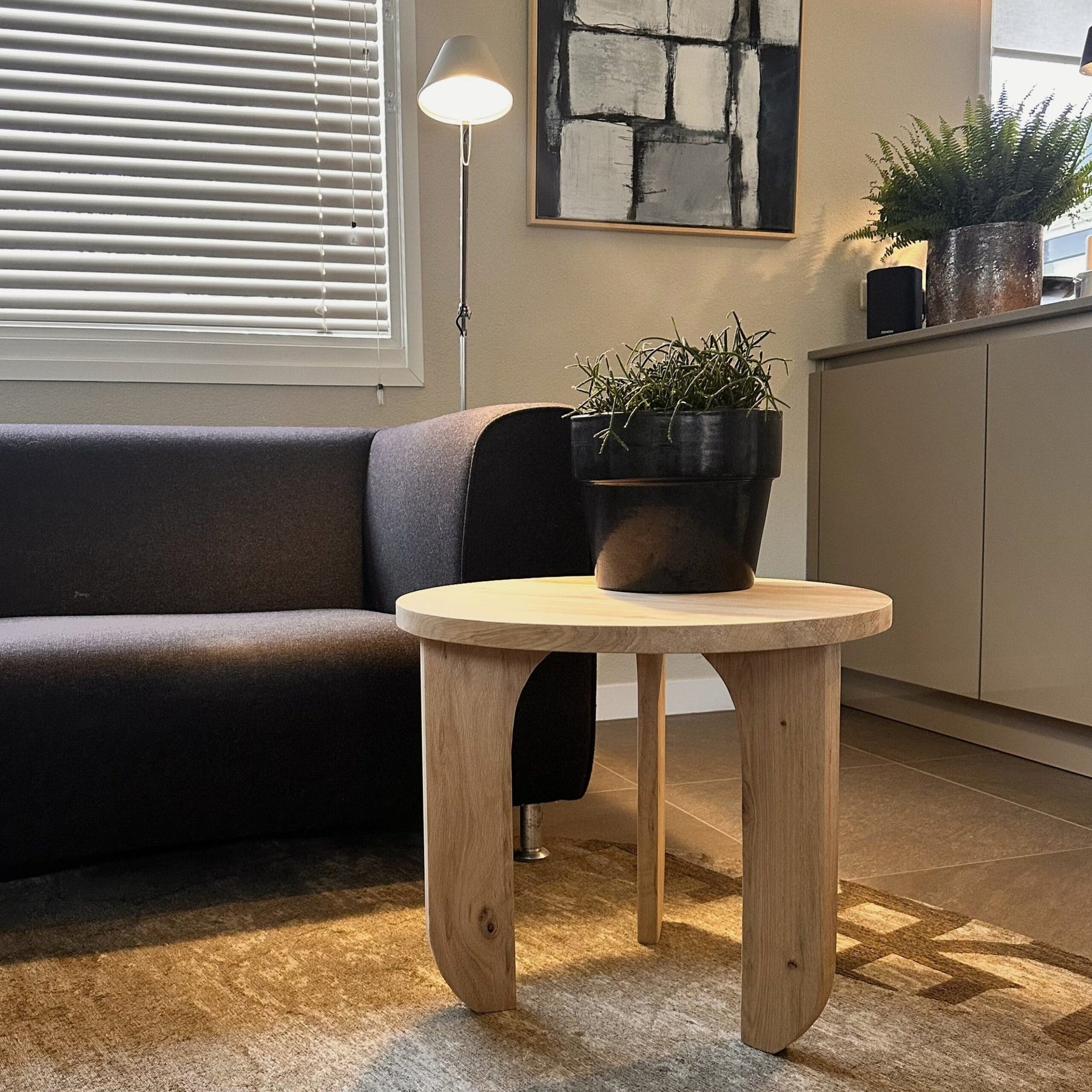 Mesa de café de roble Hetty - 55 cm