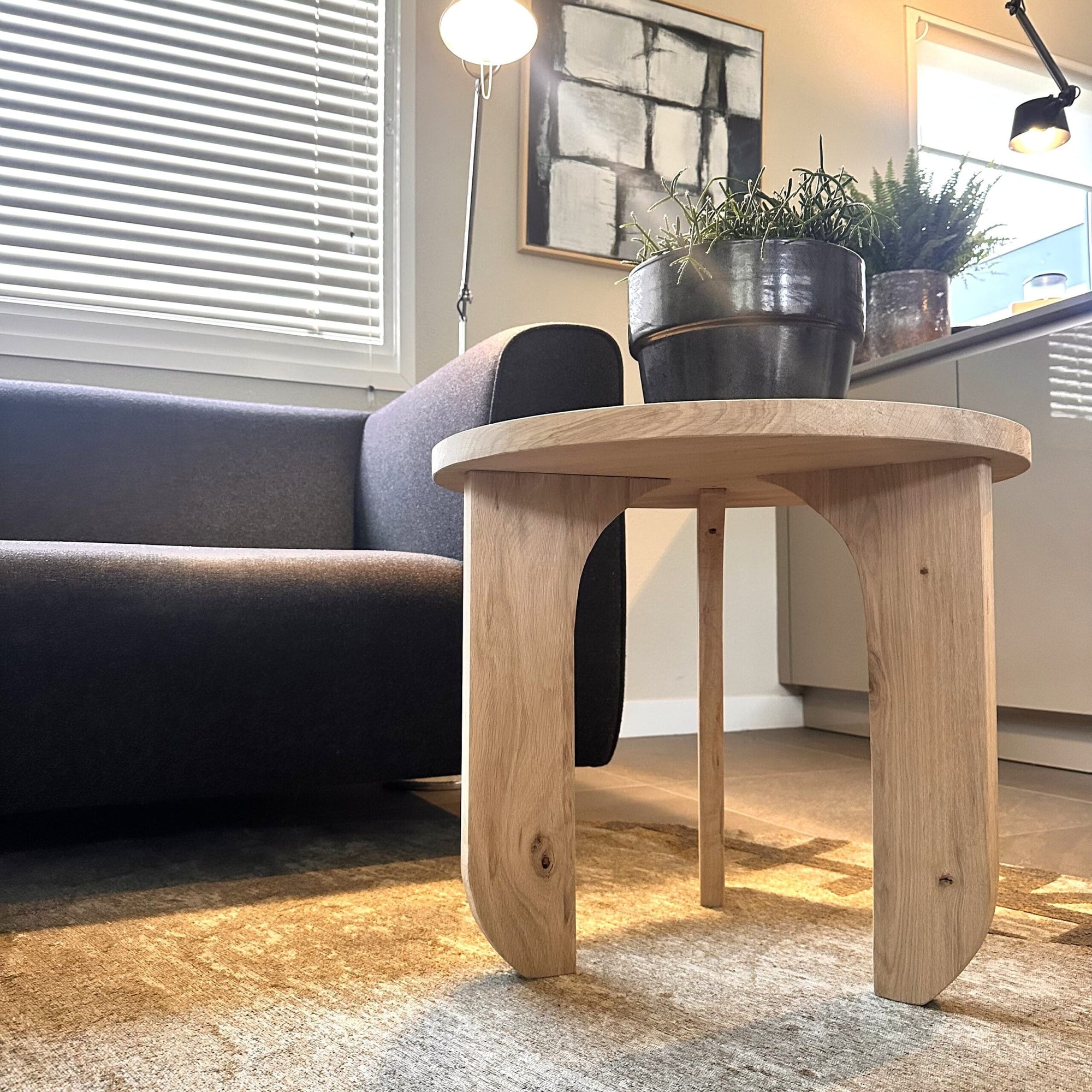 Mesa de café de roble Hetty - 55 cm