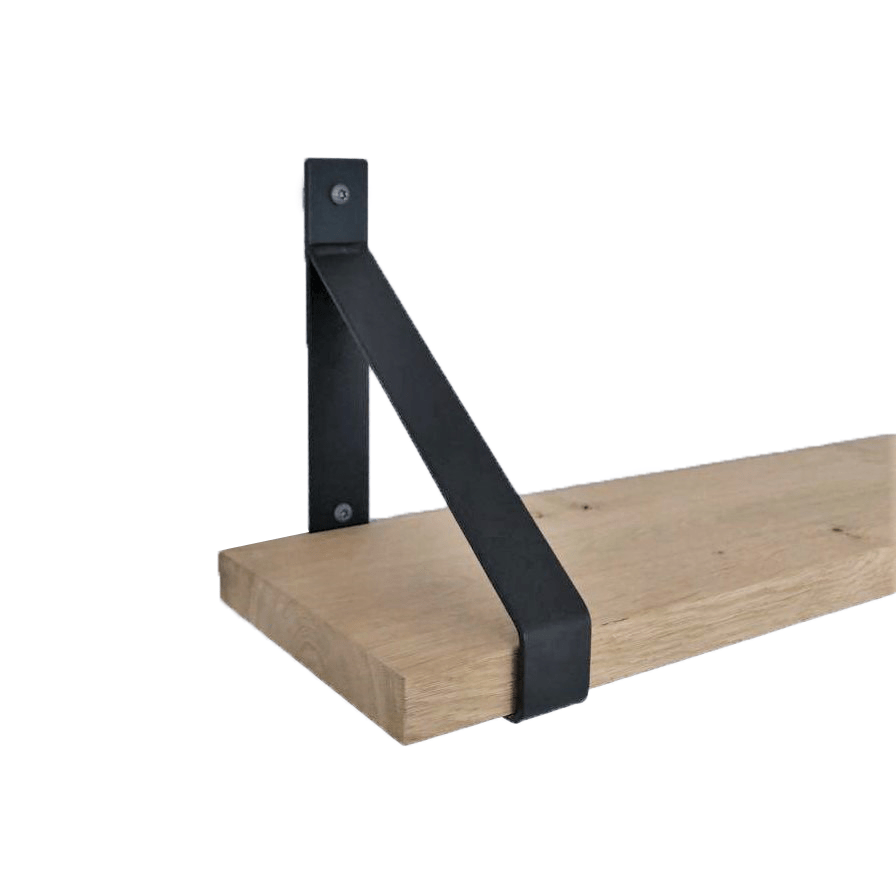 De Industriële Plankdragers Mat Zwart - 20 cm