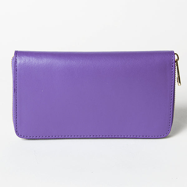 ELEGANT - portafoglio in pelle elegant viola