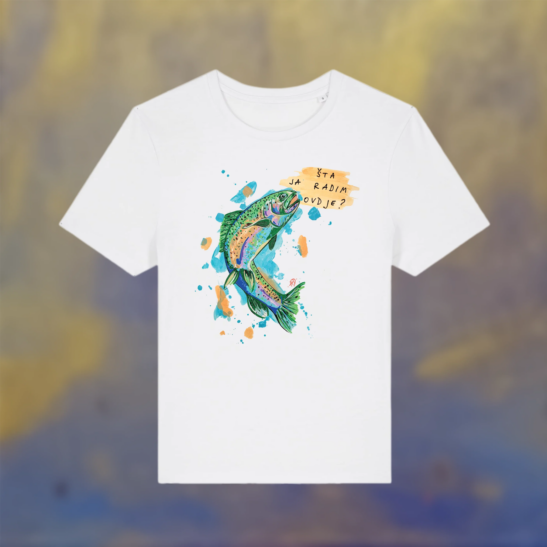T-shirt - Salmon 'šta ja radim ovdje?'