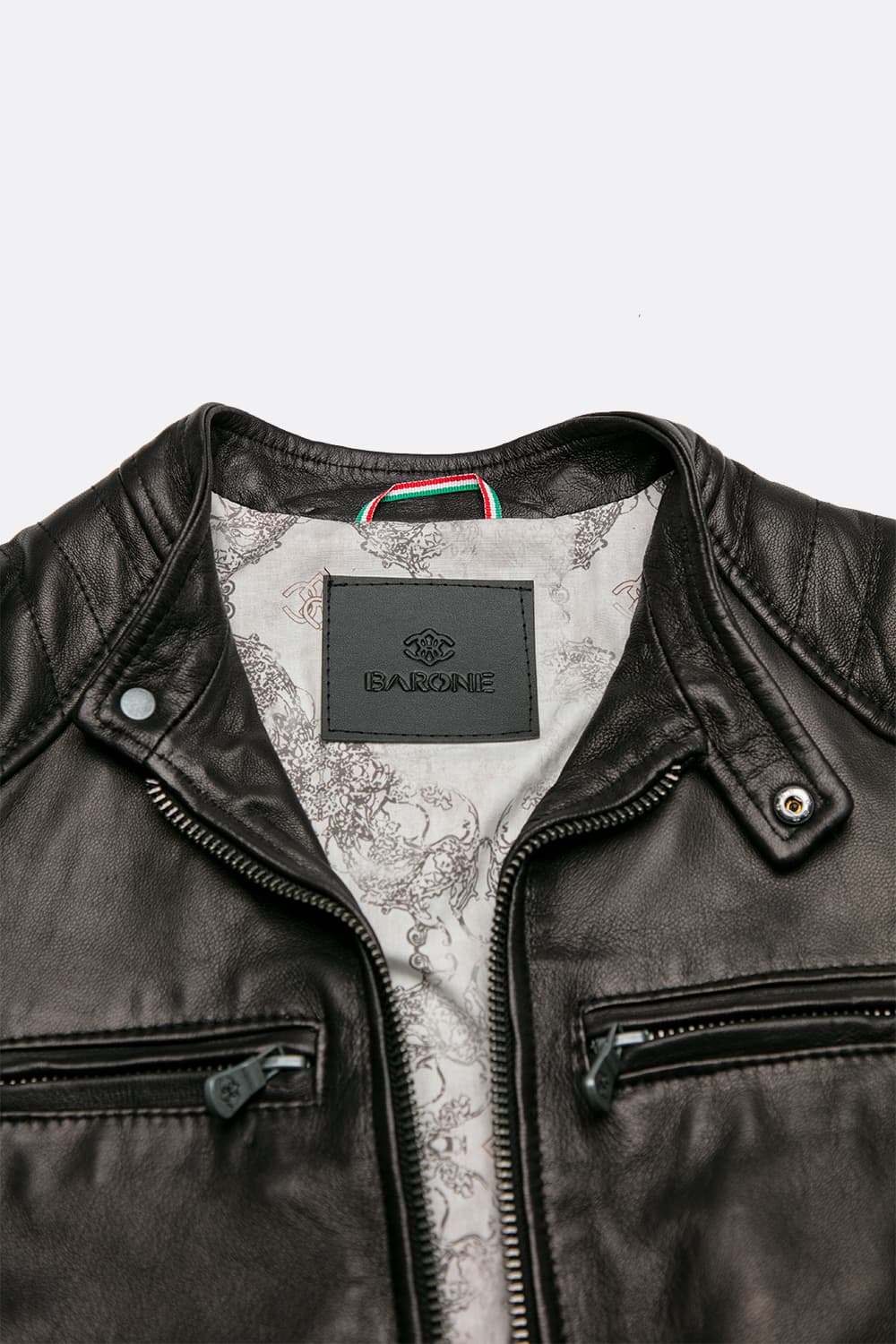 Elton Gold Bike giacca uomo 100% vera pelle Made in Italy - Barone Firenze