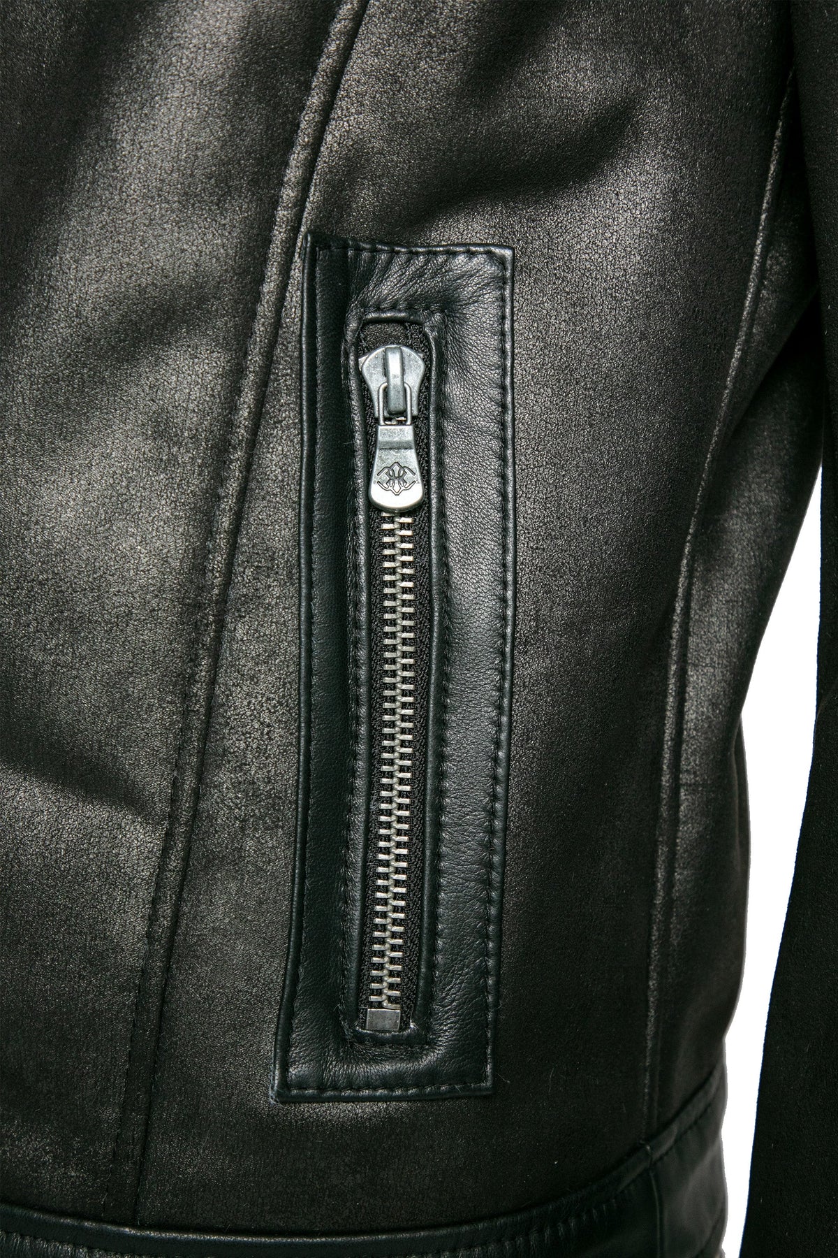 Elton Gold Shearling Style Black Cream