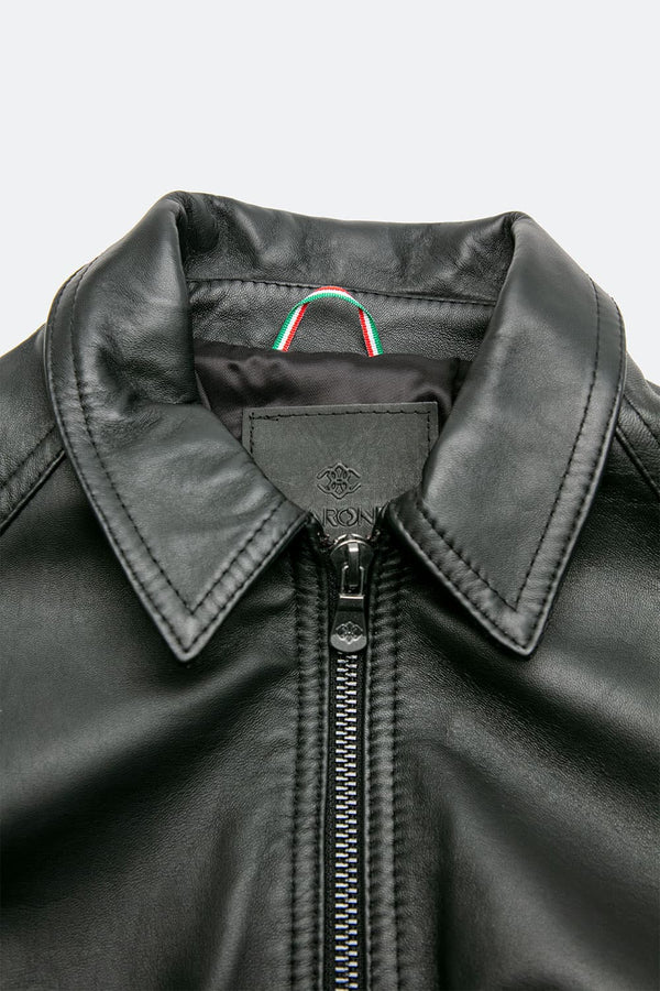 Elton Gold Colletto giacca uomo 100% vera pelle Made in Italy - Barone Firenze