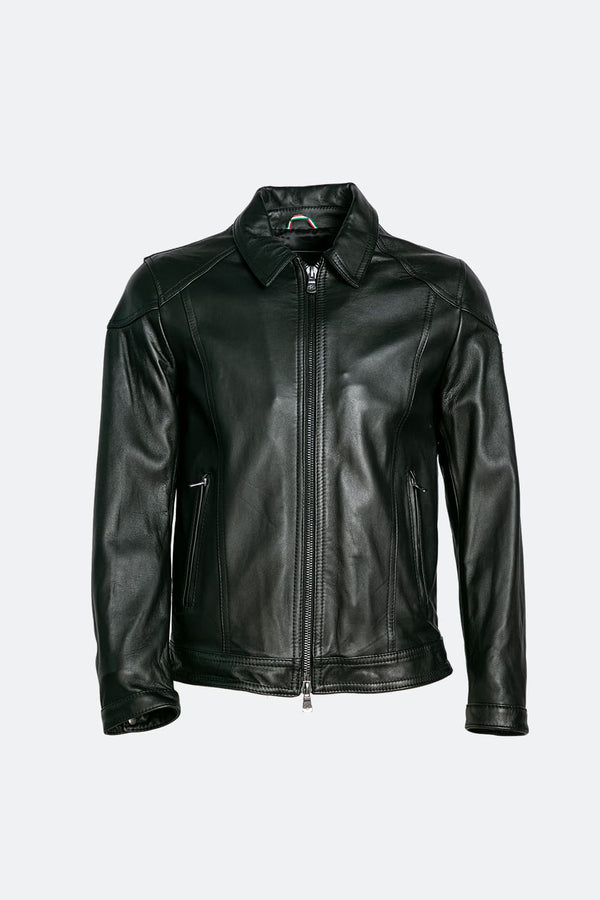 Elton Gold Colletto giacca uomo 100% vera pelle Made in Italy - Barone Firenze