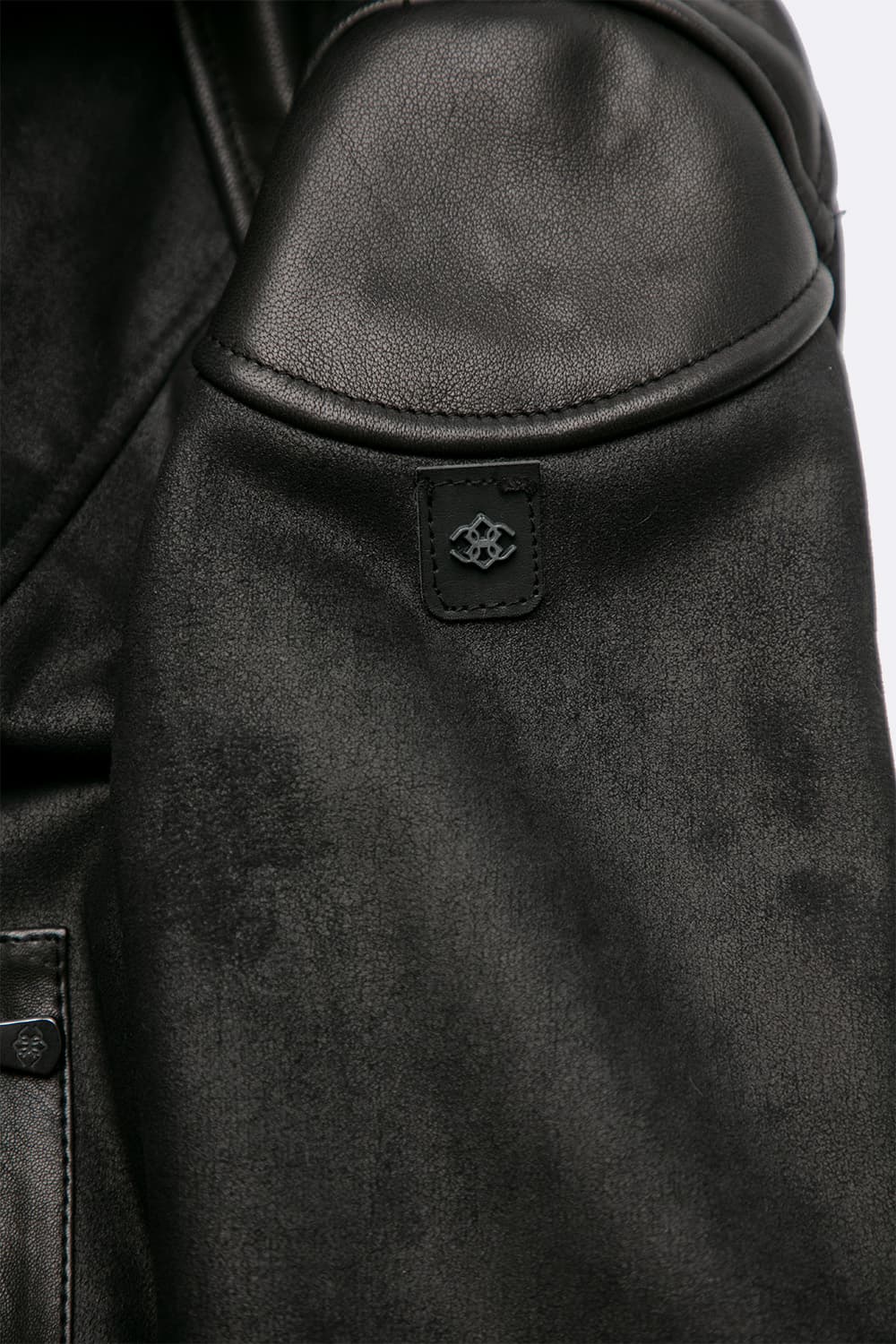 Elton Gold Colletto Shearling Style Nero giacca uomo Made in Italy - Barone Firenze