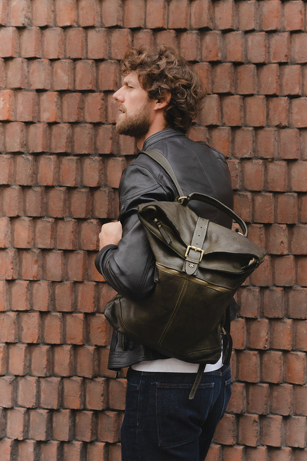 Zaino Grosseto 100% vera pelle Made in Italy - Barone Firenze