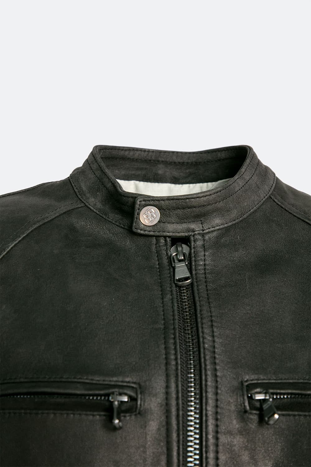 Elton Gold Oleato Nero giacca uomo 100% vera pelle Made in Italy - Barone Firenze