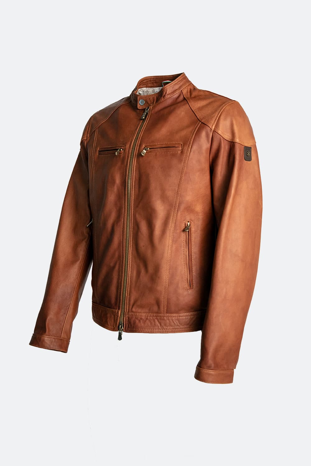 Elton Gold Vintage giacca uomo 100% vera pelle Made in Italy- Barone Firenze