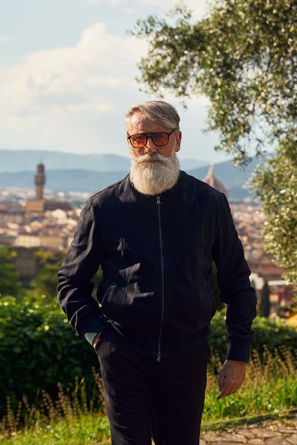 Enrico Camoscio giacca uomo 100% vera pelle Made in Italy - Barone Firenze