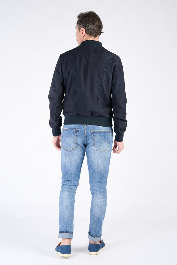 Enrico Camoscio giacca uomo 100% vera pelle Made in Italy - Barone Firenze