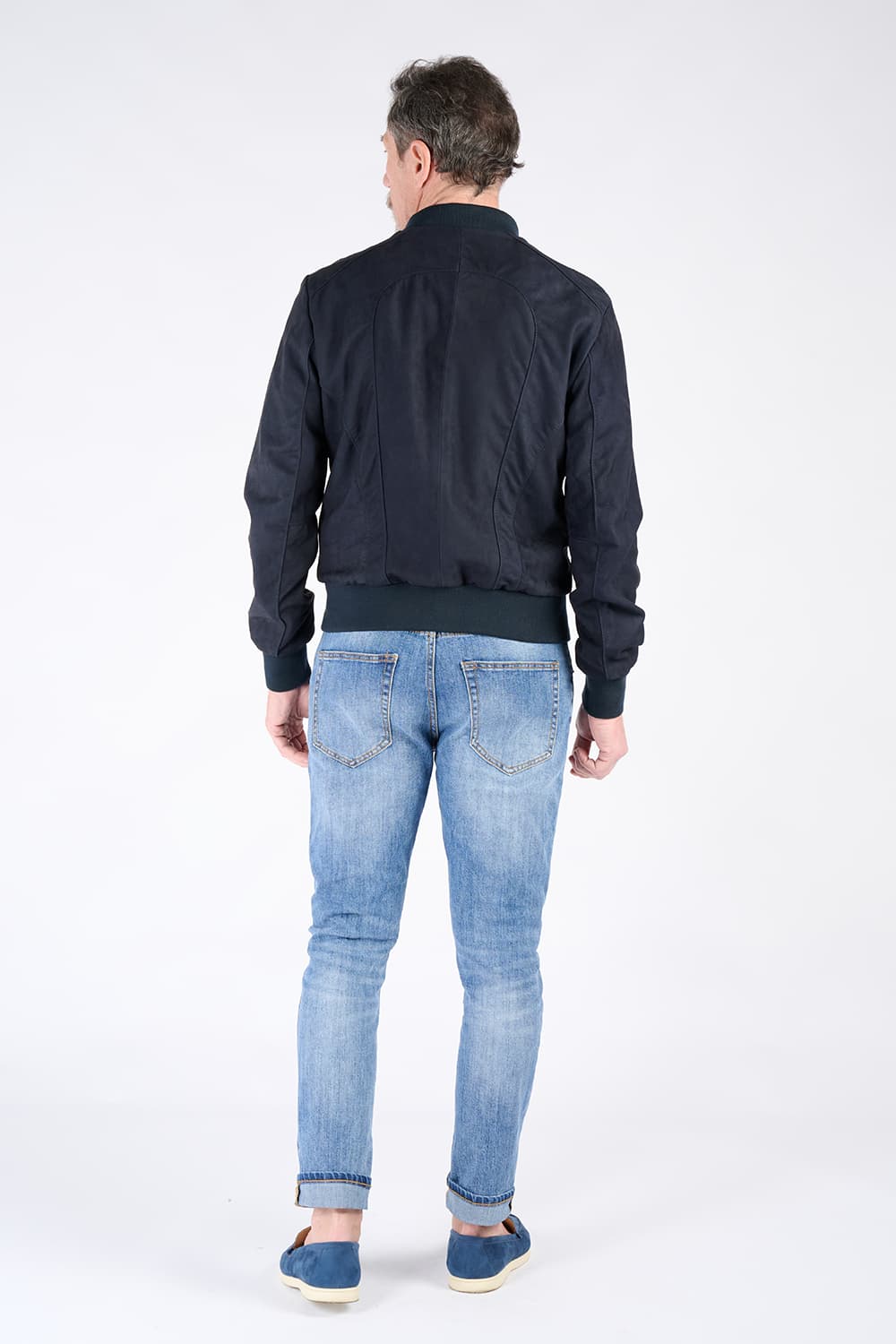 Enrico Camoscio giacca uomo 100% vera pelle Made in Italy - Barone Firenze