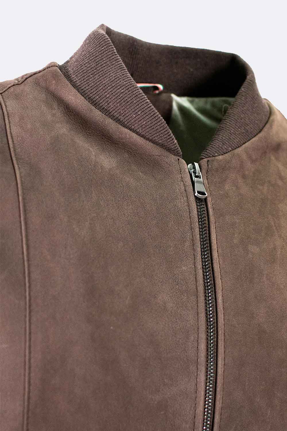Enrico Camoscio giacca uomo 100% vera pelle Made in Italy - Barone Firenze