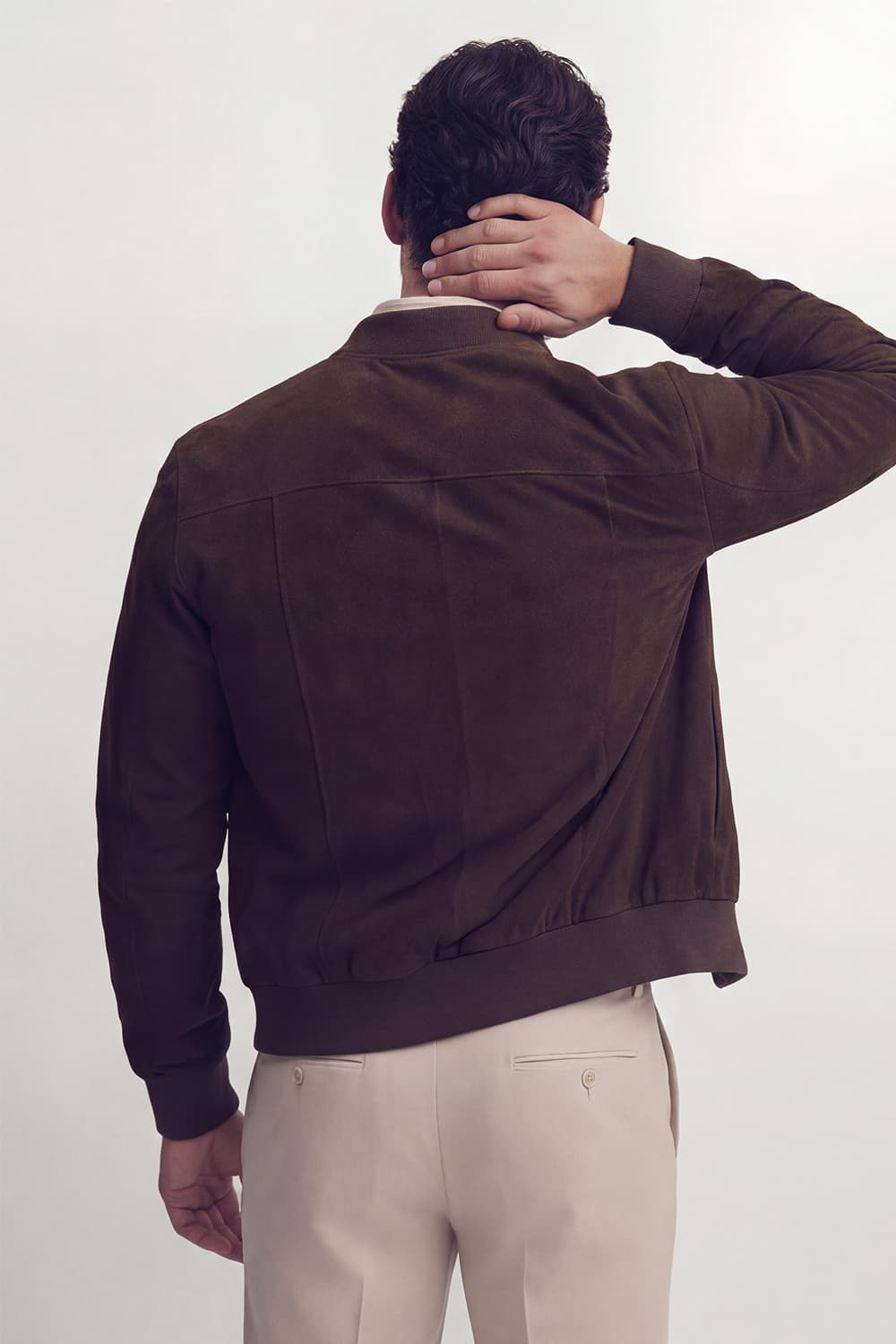 Enrico Camoscio giacca uomo 100% vera pelle Made in Italy - Barone Firenze