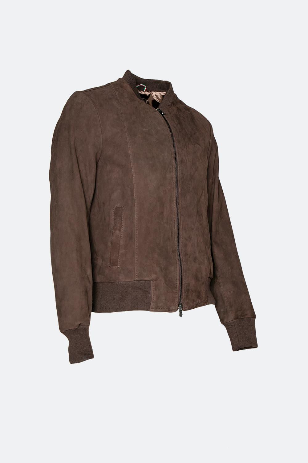 Enrico Camoscio giacca uomo 100% vera pelle Made in Italy - Barone Firenze