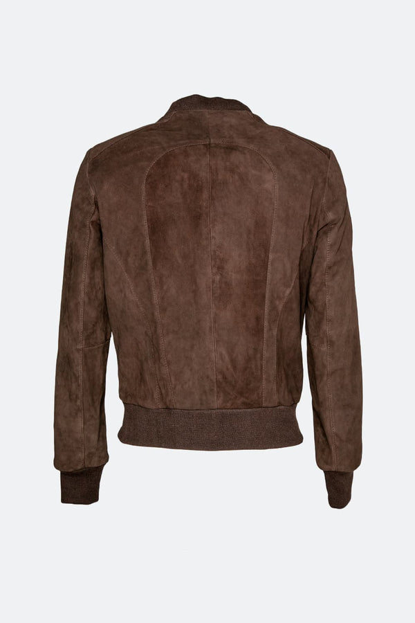 Enrico Camoscio giacca uomo 100% vera pelle Made in Italy - Barone Firenze