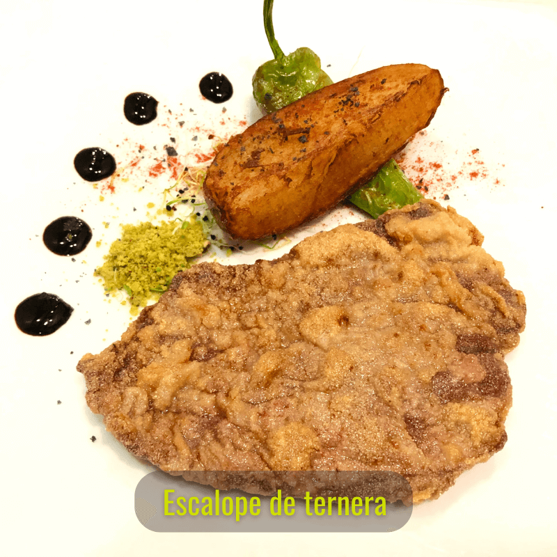 1 kg of Breaded Veal Escalopes, 6 units.