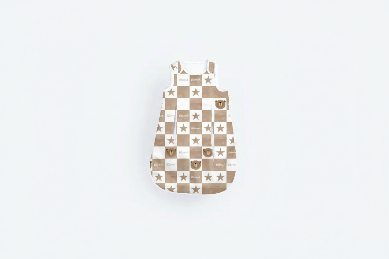 Tanja two-layer classic sleeping bag - Ethereal teddy bears