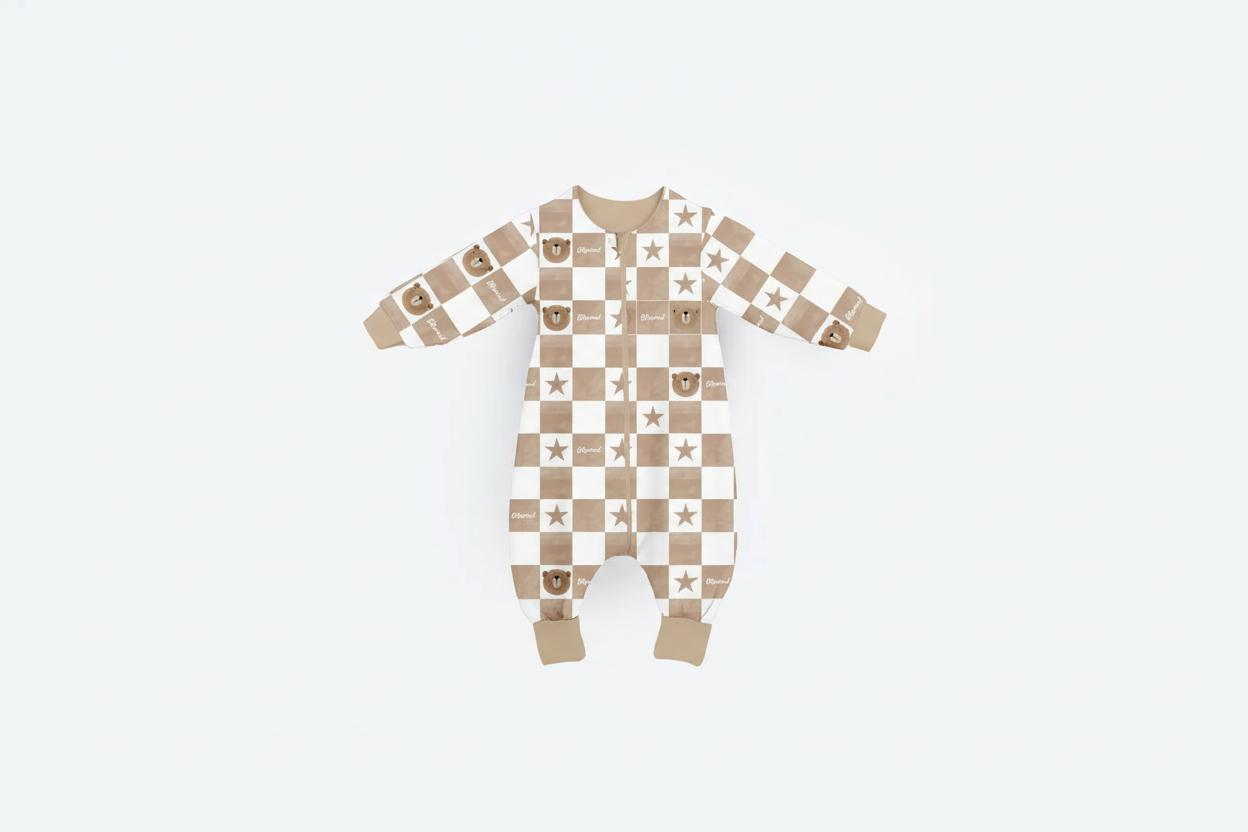 Tanja two-layer sleeping bag with legs and sleeves - Ethereal teddy bears