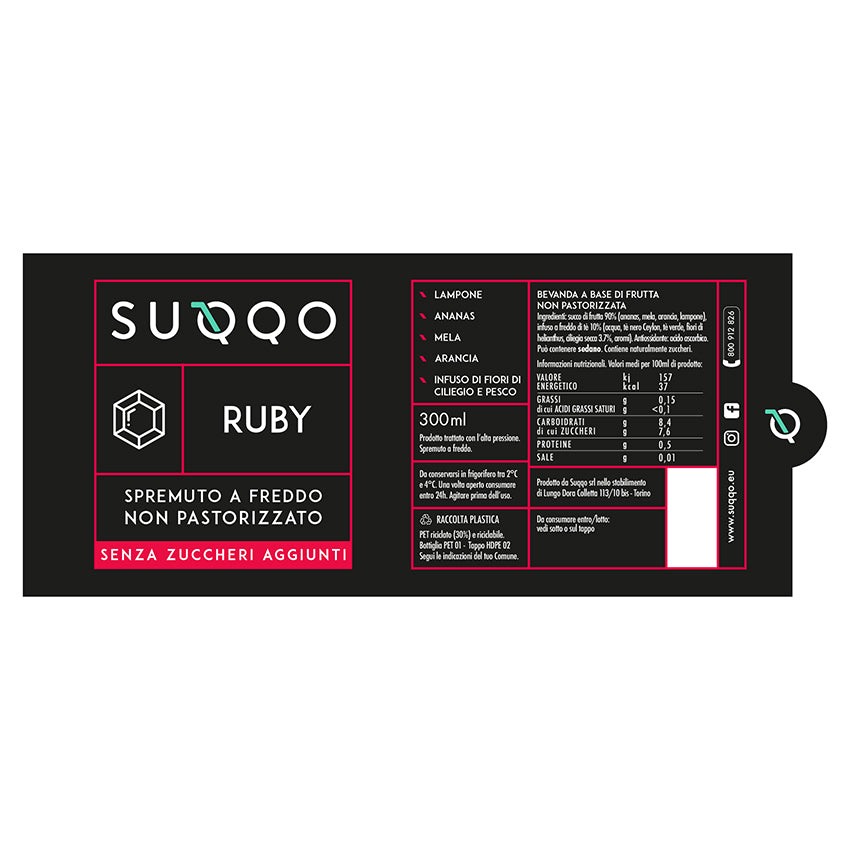 SUQQO Ruby with Raspberry and Orange