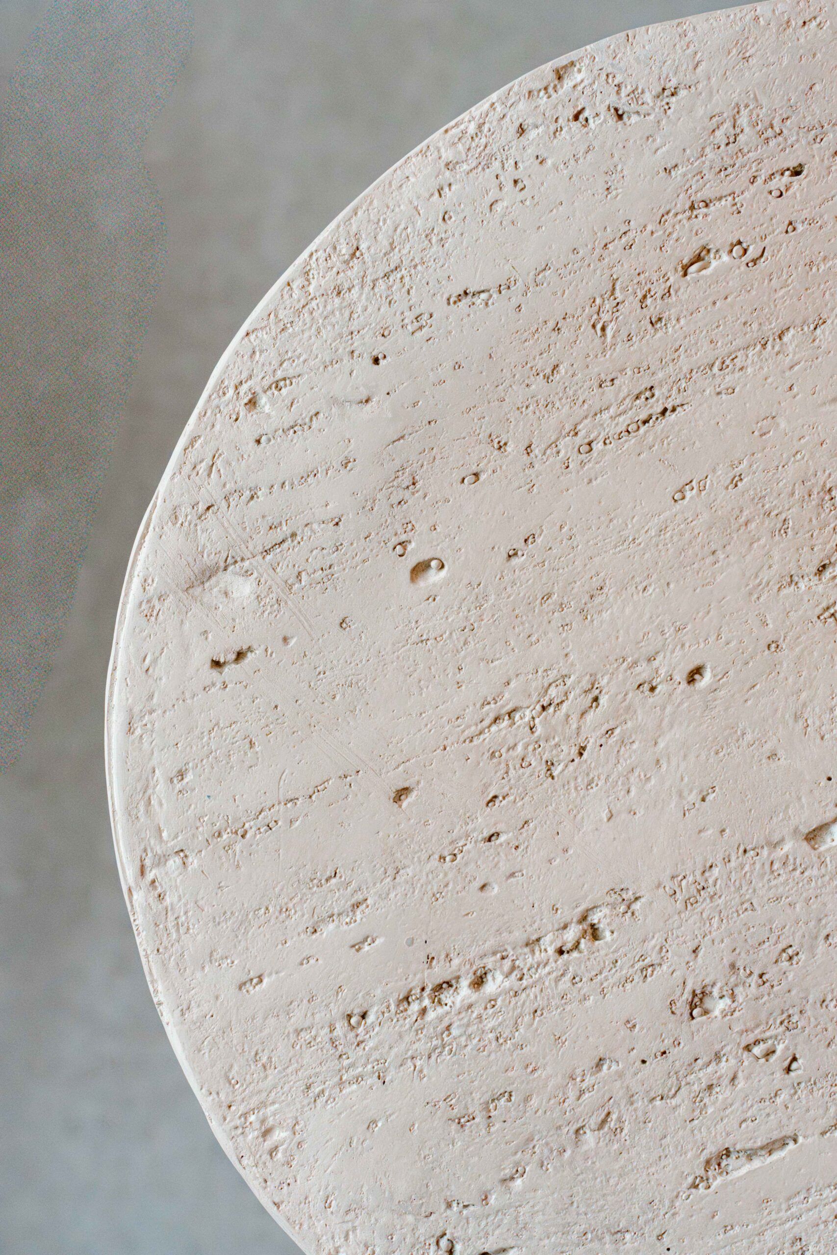 Indore Home - Side Table - Romano - Travertine Look - MgO