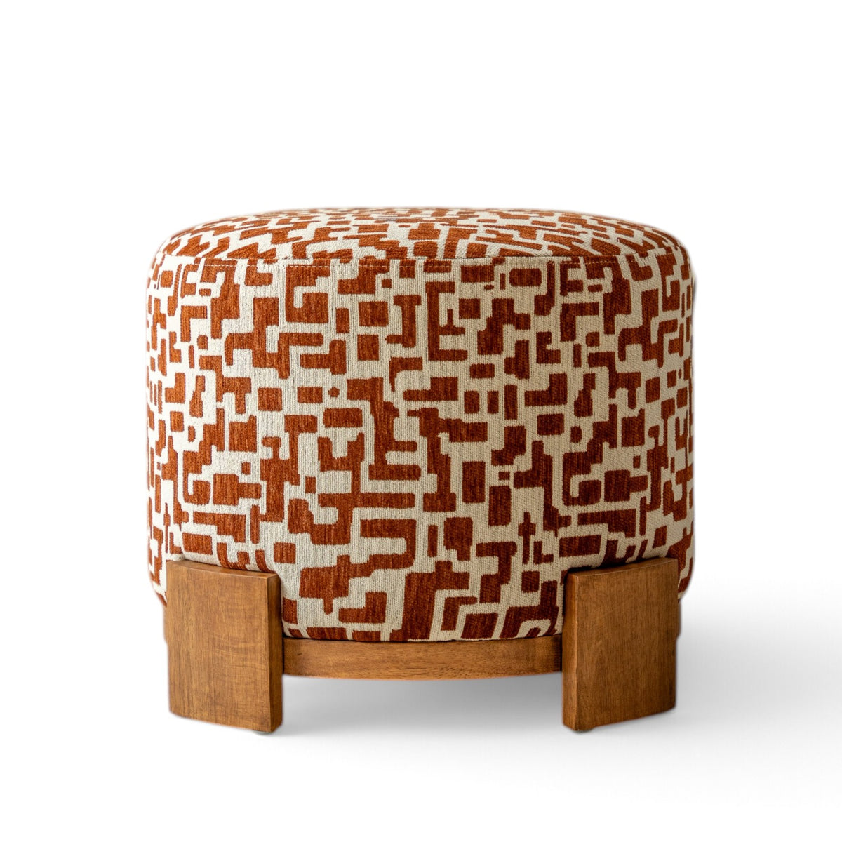 Indore Home - Fien - Pouf - Ottoman - Brown - Beige
