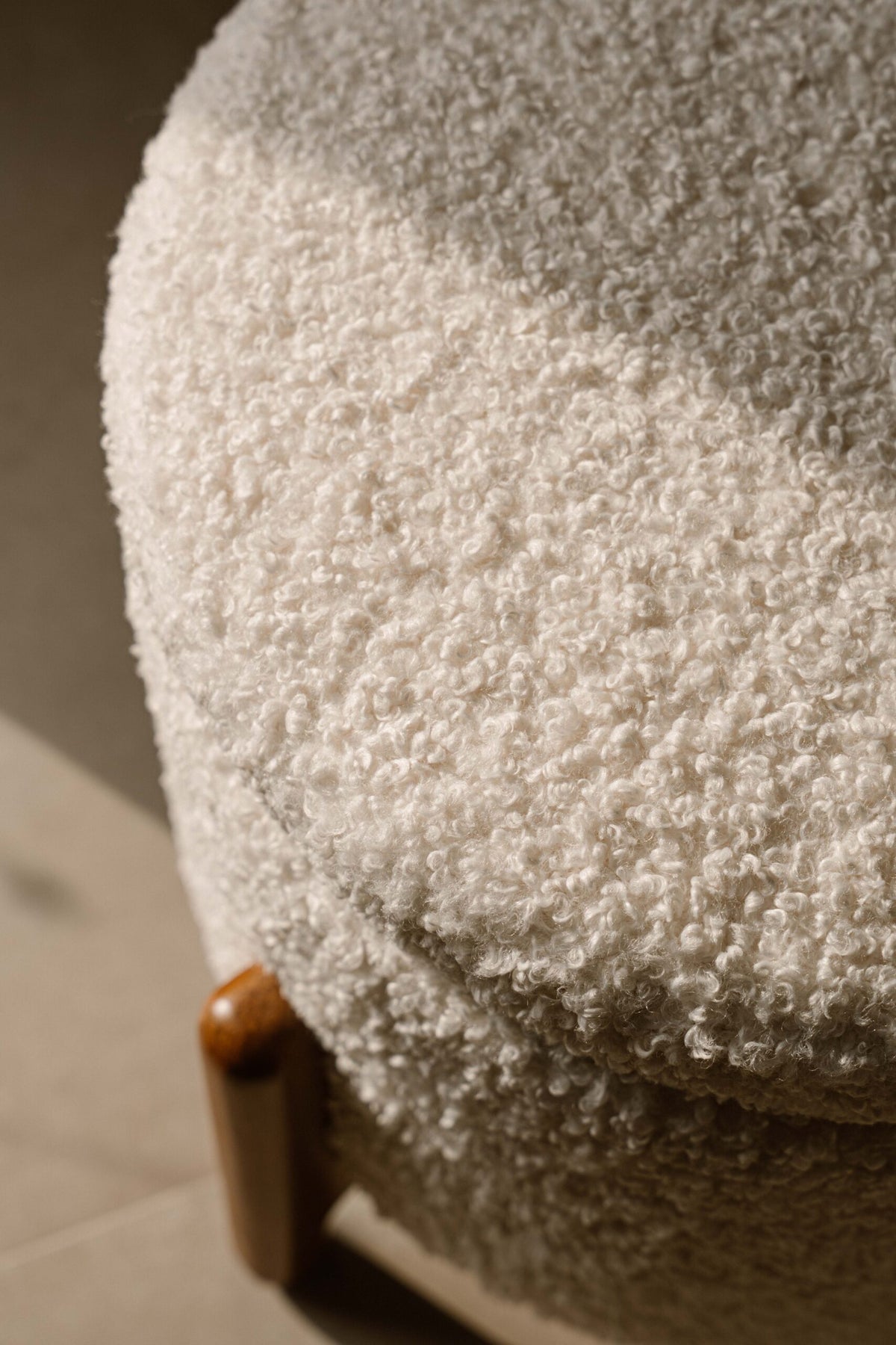 Indore Home - Tess - Pouf - Ottoman - Beige