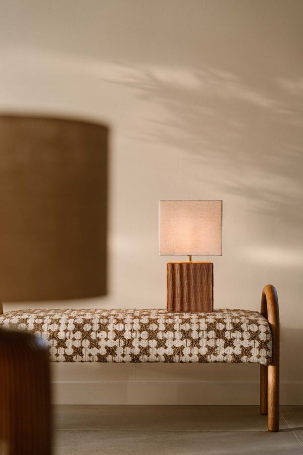 Indore Home - Piazza - M - Table Lamp - Brown