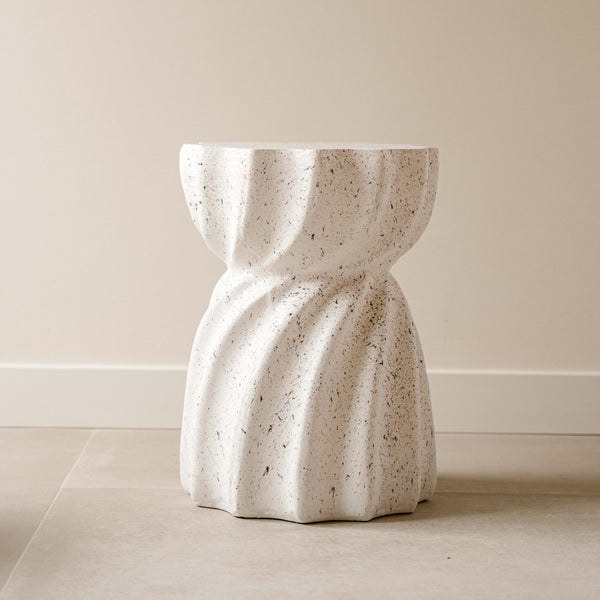 Indore Home - Side Table - Oslo - Stone Look - MgO