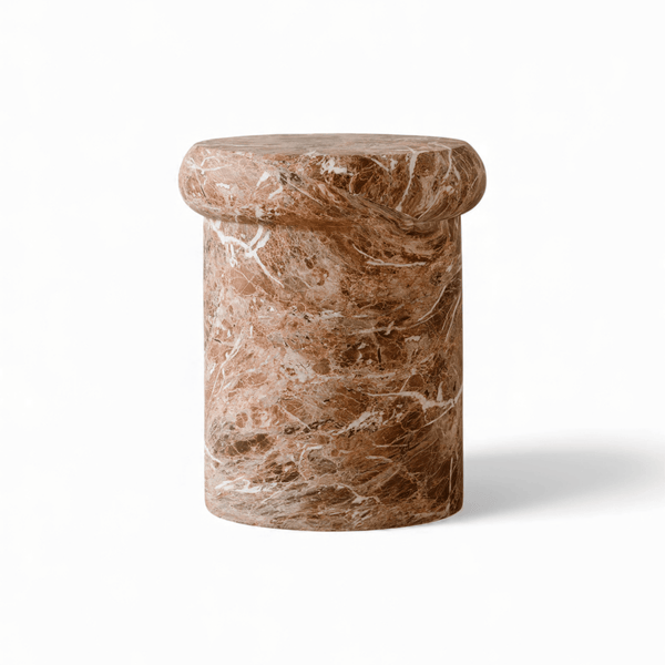 Indore Home - Side Table - Helsinki - Marble Look - MgO