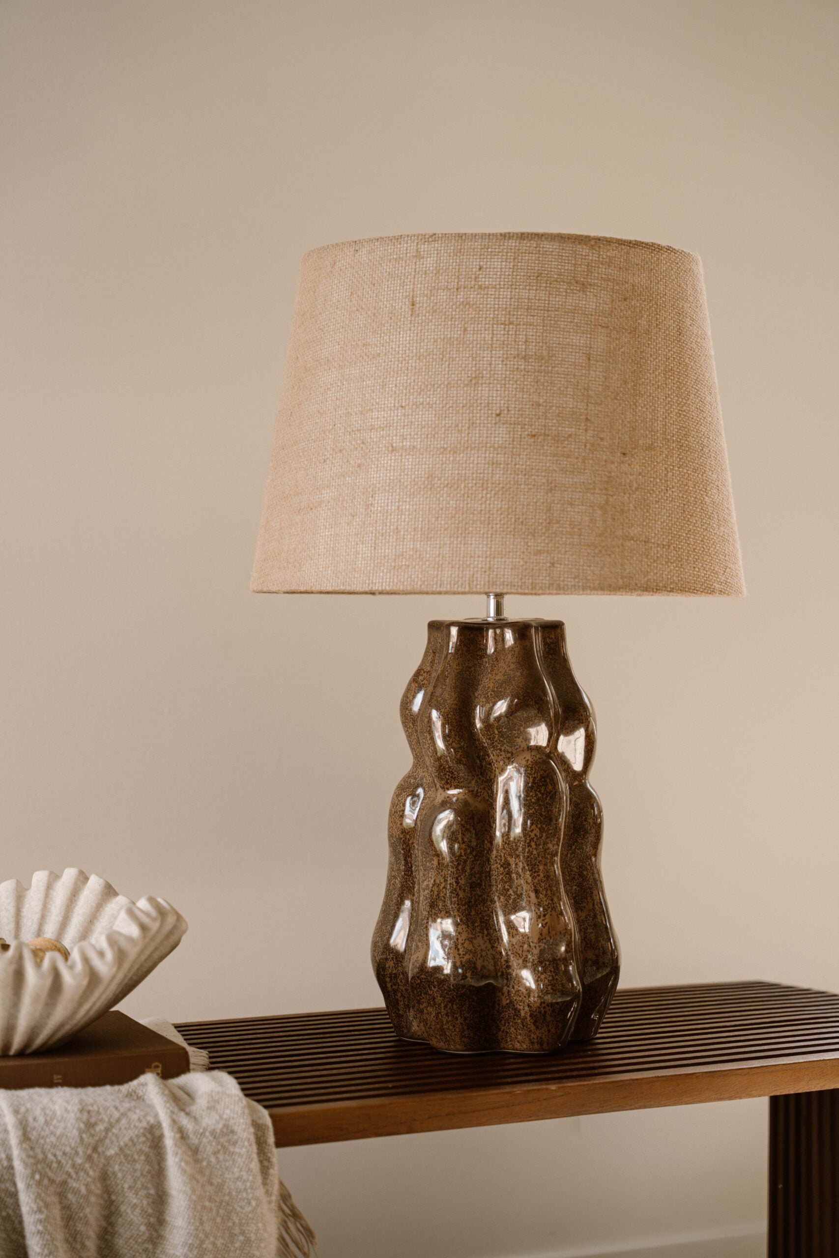 Indore Home - Verde - S - Table Lamp - Brown