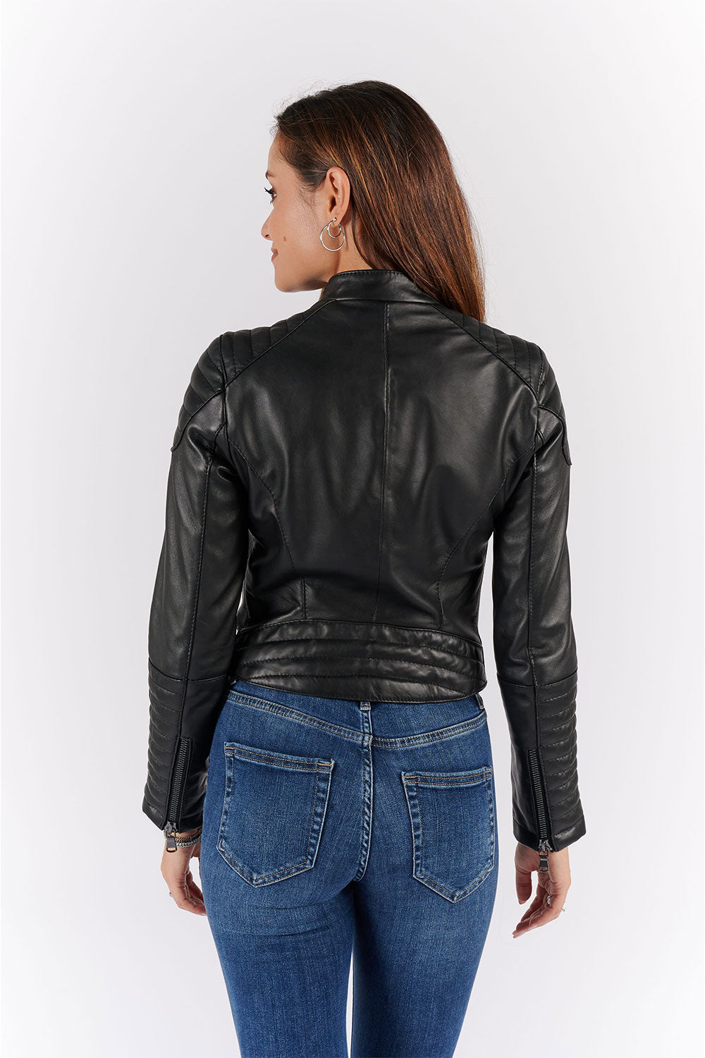 Faby Bike Corto giacca donna 100% vera pelle Made in Italy - Barone Firenze