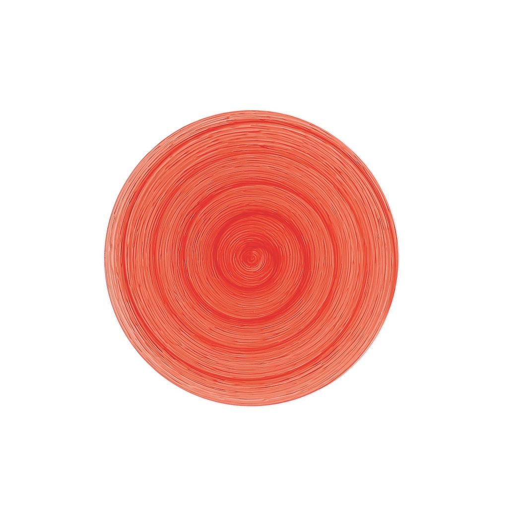 DESSERT PLATE - RED - MEMENTO TABLE VERTIGO