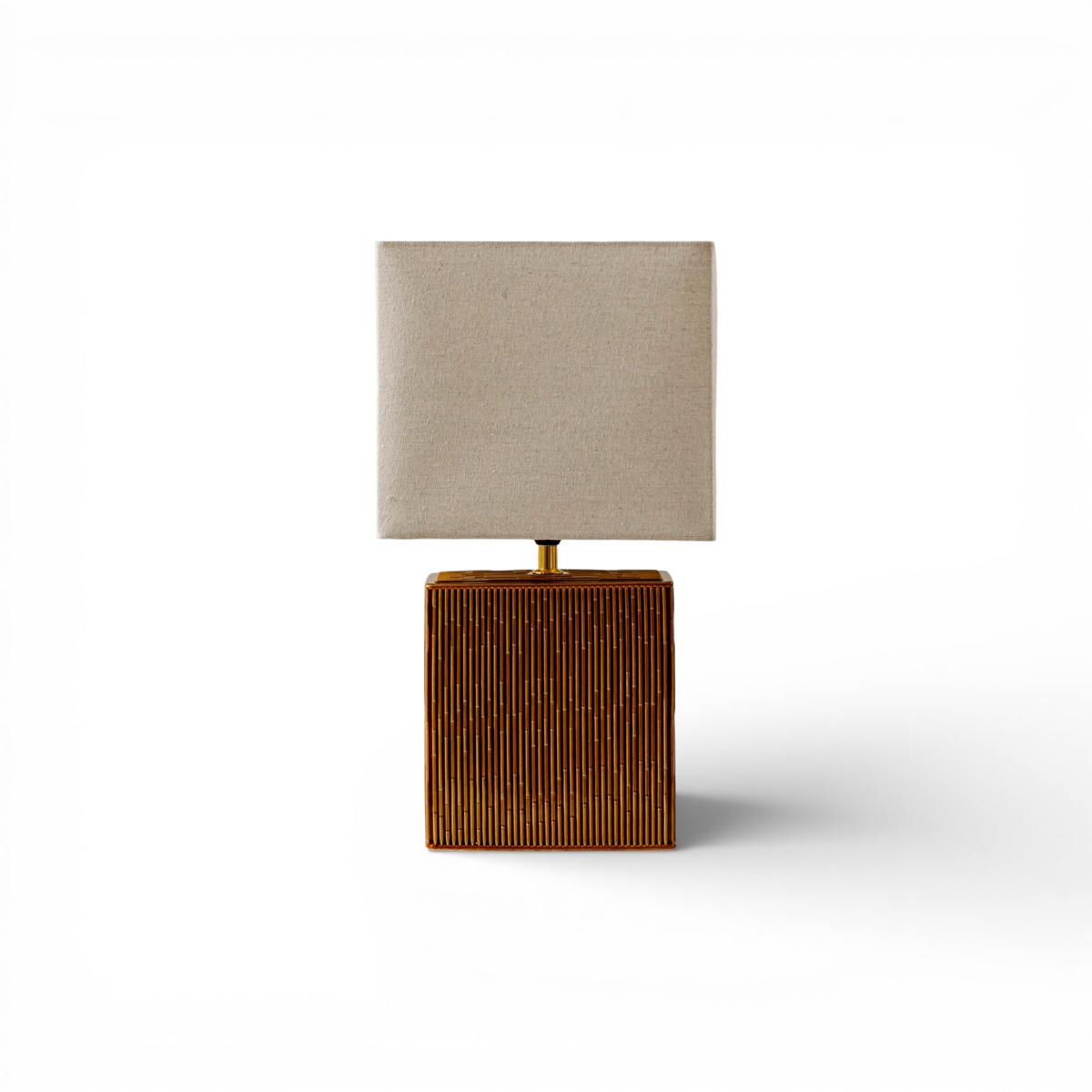 Indore Home - Piazza - M - Table Lamp - Brown