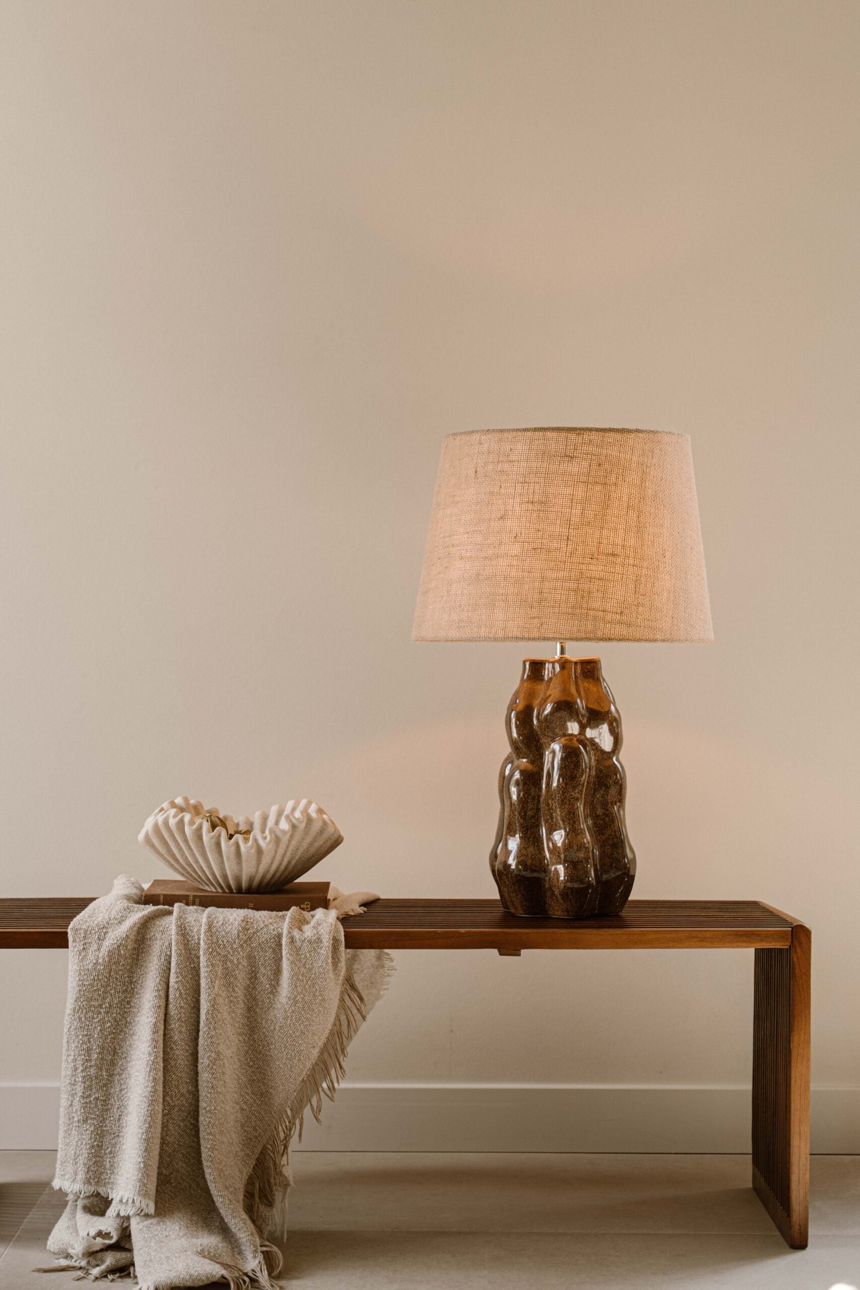 Indore Home - Verde - S - Table Lamp - Brown