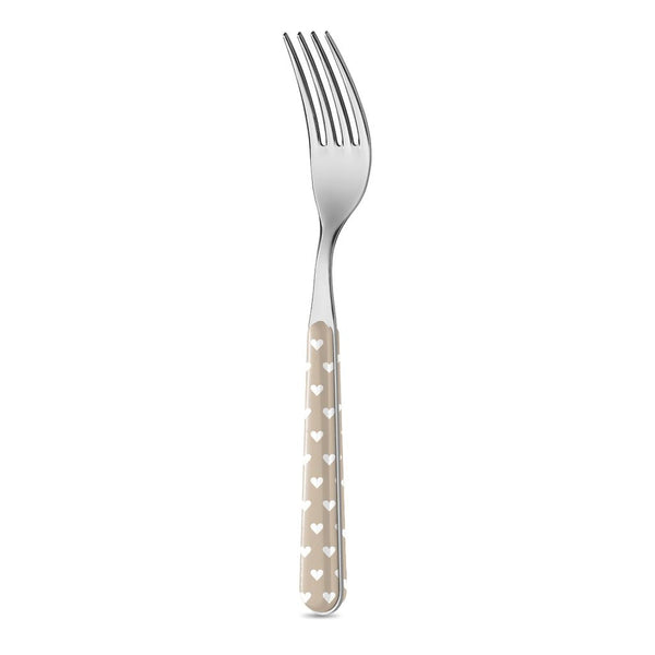 Forchetta Tavola - Cuoricini Tortora BD14060PTL