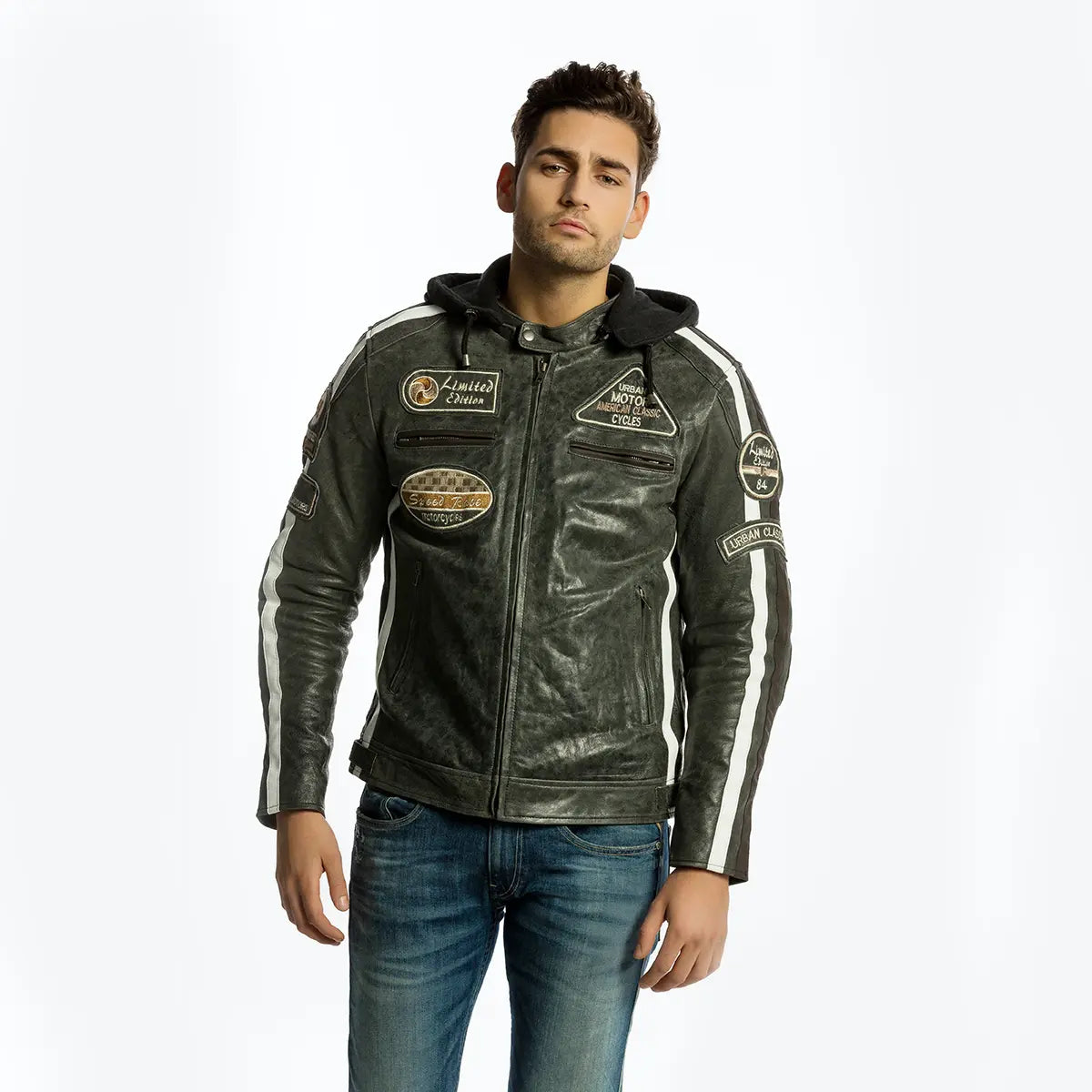 Fifty Eight Denim Breaker Heren Motorjas