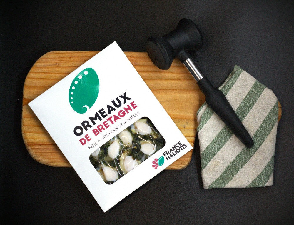 Vacuum-packed farmed abalone meat