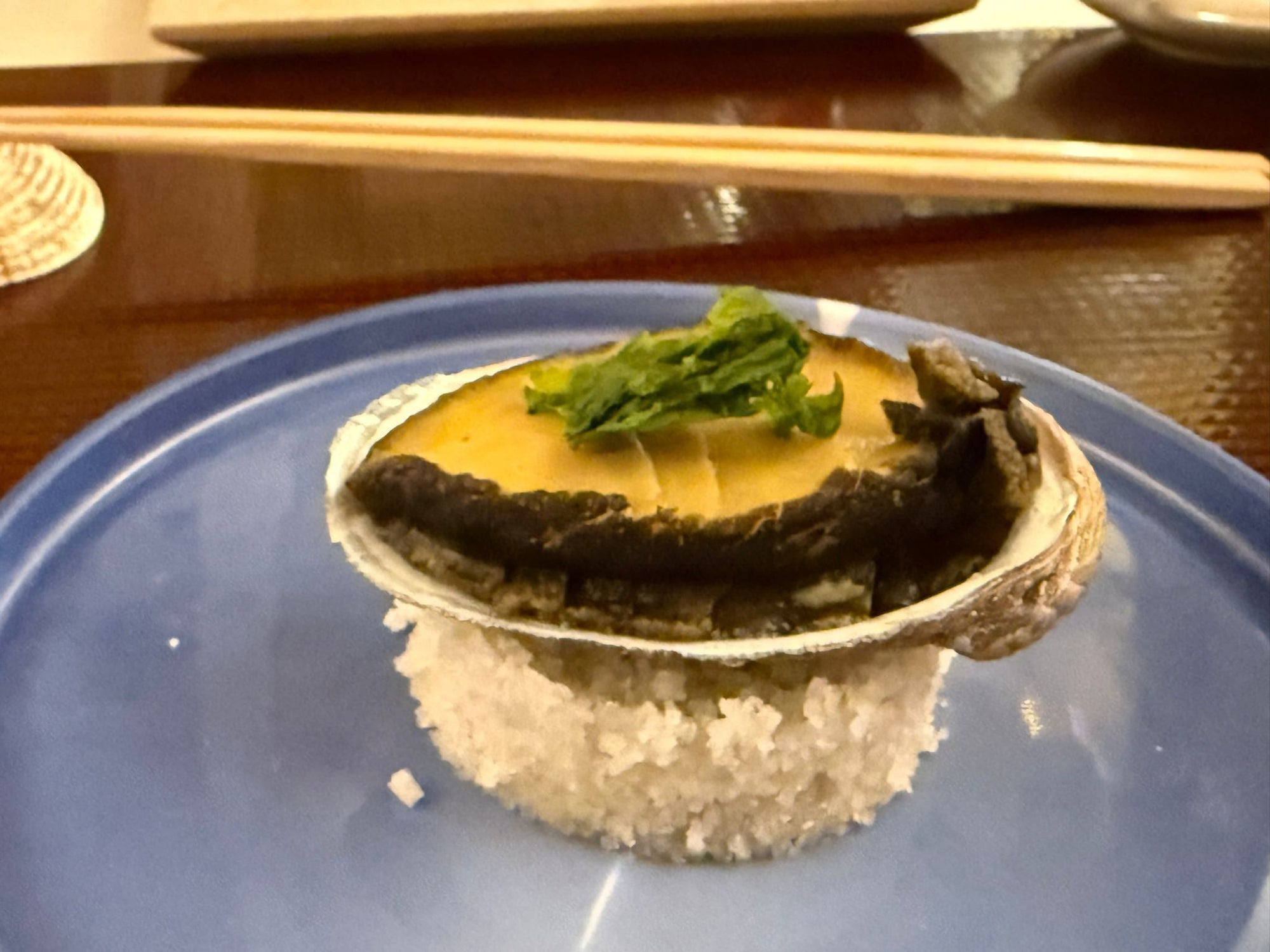 Abalone "Seaweed and Sake"