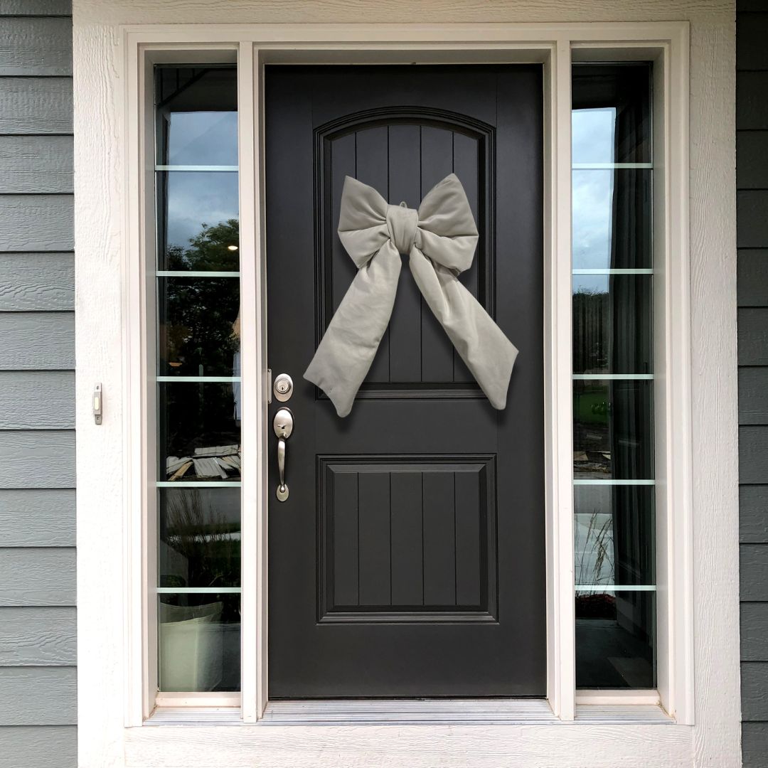 Christmas Nero, Fiocco di Natale Nero per Decorare Porte e Puntale Albero, ,  Arketicom