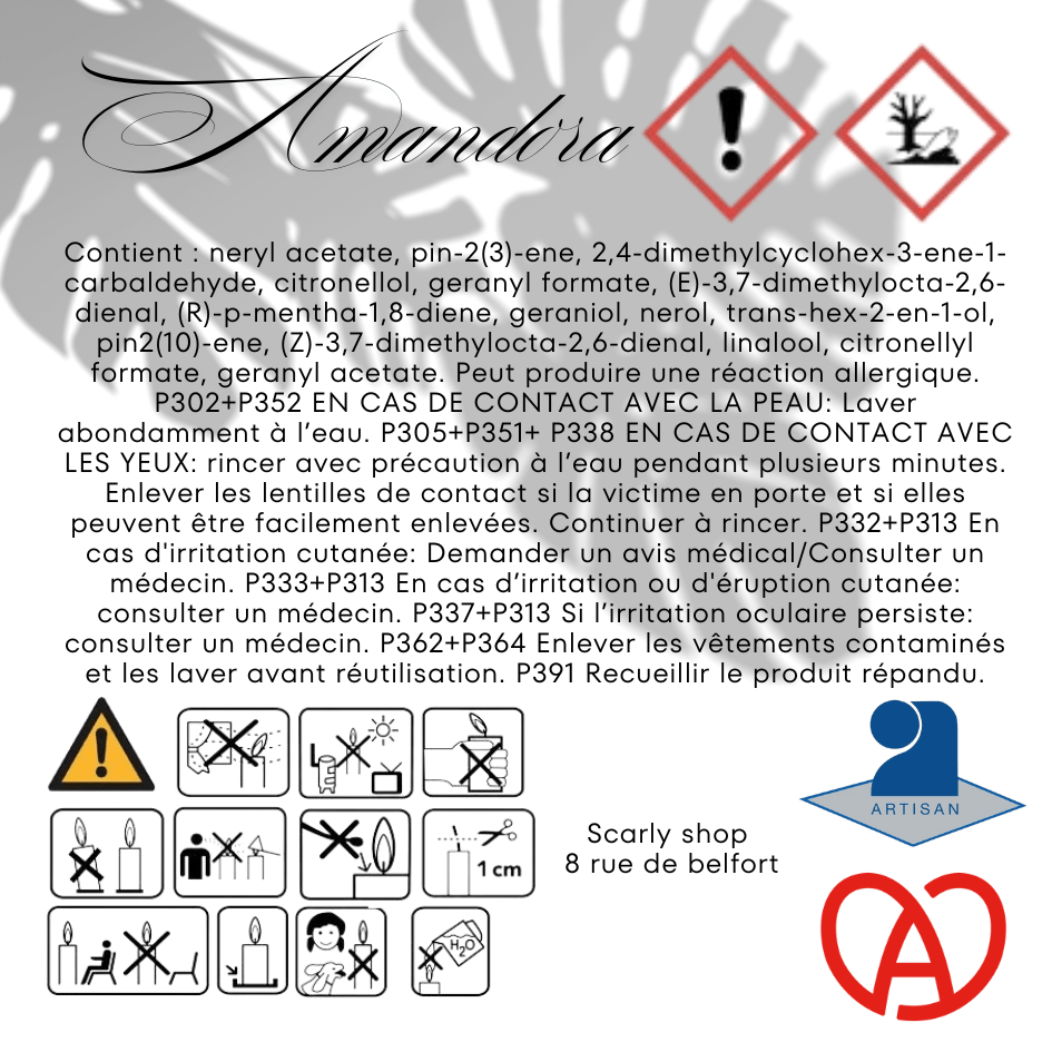 Fiole de diffusion - Amandora - Scarly Shop