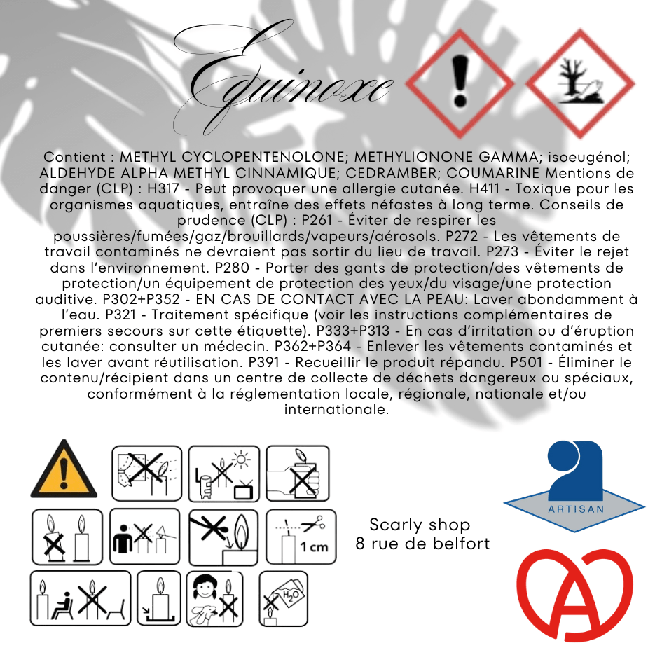 Fiole de diffusion - Equinoxe - Scarly Shop