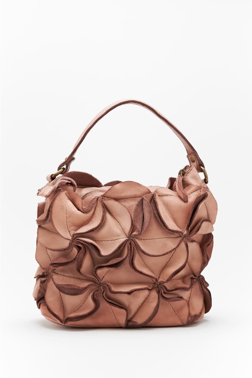 Fiore borsa donna 100% vera pelle Made in Italy - Barone Firenze