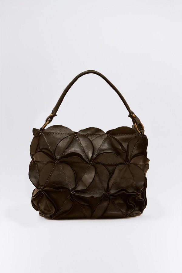 Fiore borsa donna 100% vera pelle Made in Italy - Barone Firenze