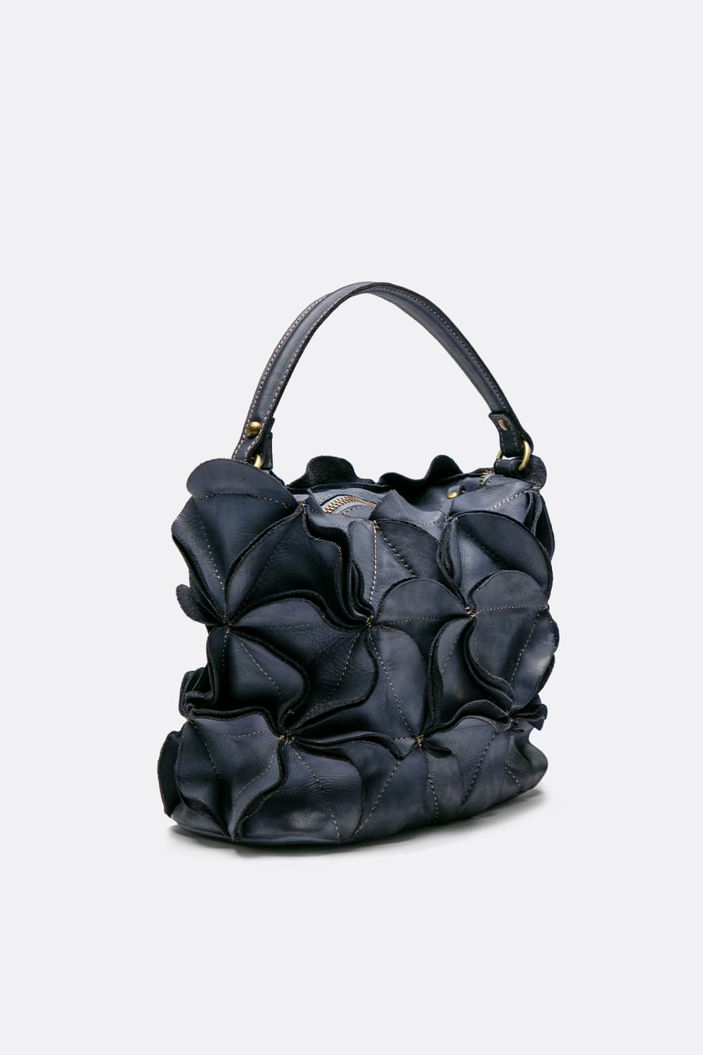 Fiore borsa donna 100% vera pelle Made in Italy - Barone Firenze