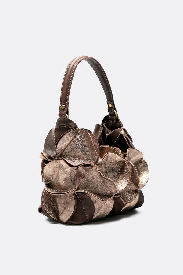 Borsa Fiore Laminata 100% vera pelle Made in Italy - Barone Firenze