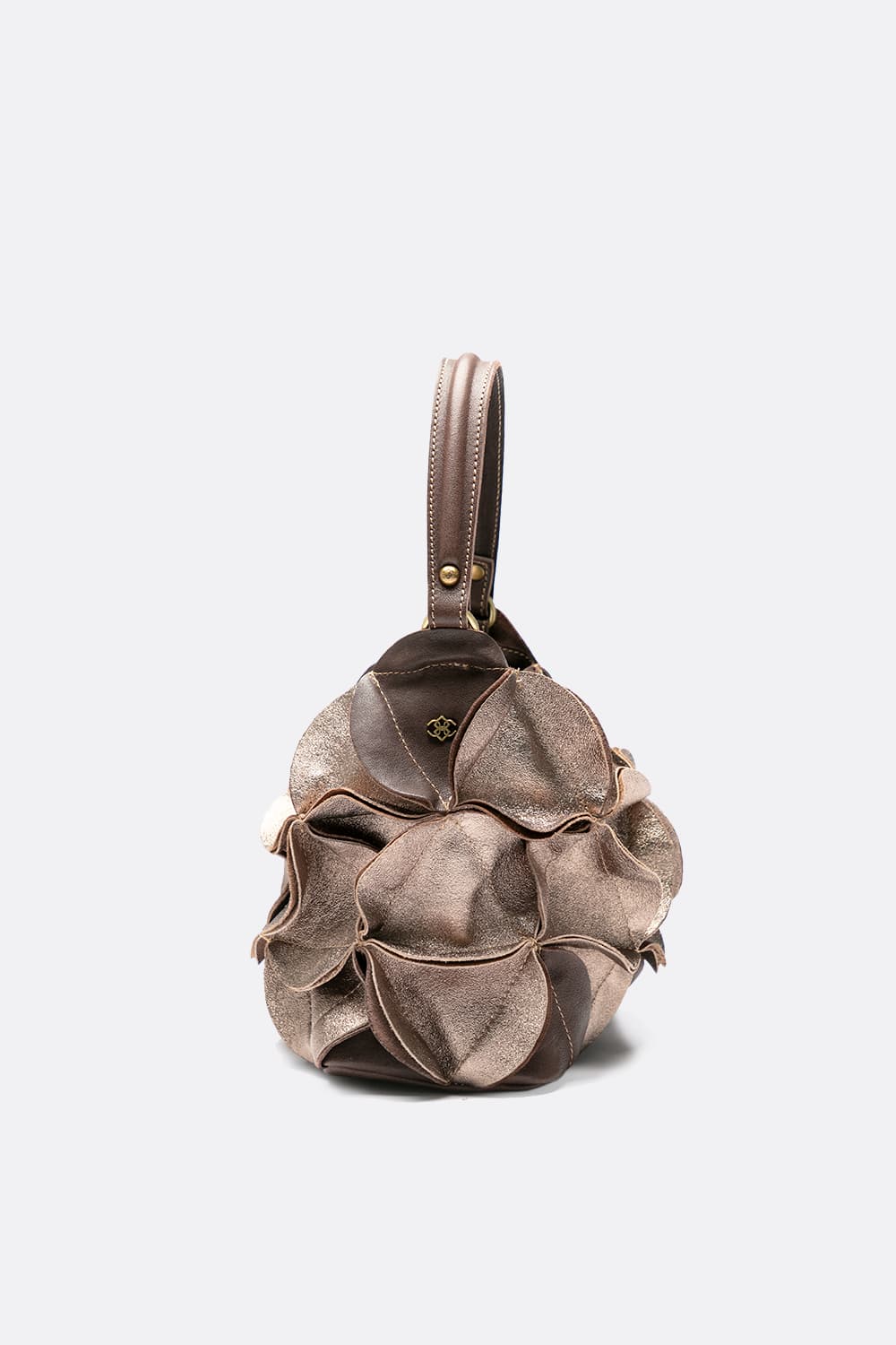 Borsa Fiore Laminata 100% vera pelle Made in Italy - Barone Firenze